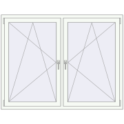 REHAU ENERGY-SAVING SYNEGO MD 1575x1265 mm GOLDEN OAK zewnętrzny