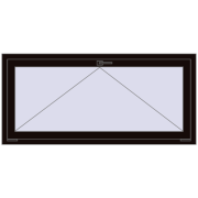 REHAU OPTIMUM EURO-DESIGN 70 1500x700 mm BLACK_BROWN two-sided