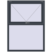 REHAU OPTIMUM EURO-DESIGN 70 1100x1500 mm ANTHRACITE_GREY_STRUKTURAL two-sided