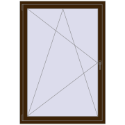 CLASICTHERM 70 1200x1650 mm DARK_OAK dwustronny