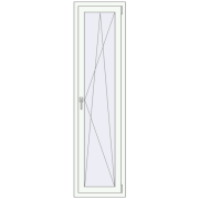 REHAU OPTIMUM EURO-DESIGN 70 500x1900 mm RAL 9016 Traffic white two-sided