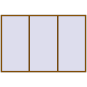 REHAU ENERGY-SAVING SYNEGO MD 3500x2350 mm GOLDEN OAK two-sided