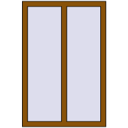 REHAU OPTIMUM EURO-DESIGN 70 800x1190 mm GOLDEN OAK two-sided