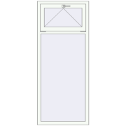 REHAU OPTIMUM EURO-DESIGN 70 750x1800 mm RAL 9016 Traffic white dwustronny