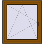 CLASICTHERM 70 1000x1100 mm GOLDEN OAK dwustronny