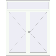 REHAU OPTIMUM EURO-DESIGN 70 1450x1800 mm RAL 9016 Traffic white two-sided