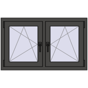 REHAU ENERGY-SAVING SYNEGO MD 1065x635 mm BASALT_GREY dwustronny REHAU ENERGY-SAVING SYNEGO MD 1065x635 mm BASALT_GREY dwustronny