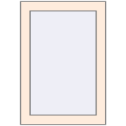 REHAU OPTIMUM EURO-DESIGN 70 450x650 mm CREAME_WHITE_50L-2 two-sided