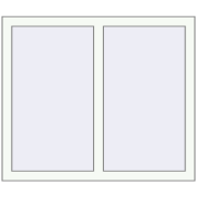 REHAU OPTIMUM EURO-DESIGN 70 1000x850 mm RAL 9016 Traffic white two-sided