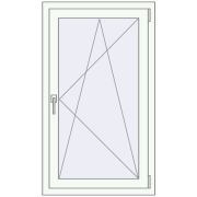 REHAU BRILLANT DESIGN 650x1195 mm RAL 9016 Traffic white two-sided