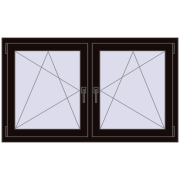 REHAU ENERGY-SAVING SYNEGO MD 1410x800 mm BLACK_BROWN dwustronny REHAU ENERGY-SAVING SYNEGO MD 1410x800 mm BLACK_BROWN dwustronny