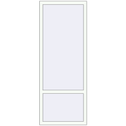 REHAU ENERGY-SAVING SYNEGO MD 710x1850 mm RAL 9016 Traffic white two-sided