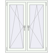 REHAU ENERGY-SAVING SYNEGO MD 1020x1235 mm ANTHRACITE_GREY_STRUKTURAL zewnętrzny