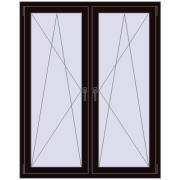 REHAU ENERGY-SAVING SYNEGO MD 1275x1600 mm BLACK_BROWN dwustronny