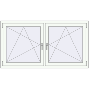 REHAU ENERGY-SAVING SYNEGO MD 1620x830 mm BLACK_BROWN zewnętrzny