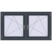 REHAU ENERGY-SAVING SYNEGO MD 1380x755 mm ANTHRACITE_GREY_STRUKTURAL dwustronny REHAU ENERGY-SAVING SYNEGO MD 1380x755 mm ANTHRACITE_GREY_STRUKTURAL dwustronny