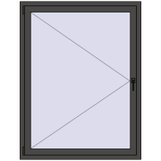 REHAU ENERGY-SAVING SYNEGO MD 1150x1500 mm BASALT_GREY two-sided