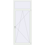 Okna skrzydłowe 1000x2500 mm REHAU OPTIMUM EURO-DESIGN 70 BLACK_BROWN zewnętrzny