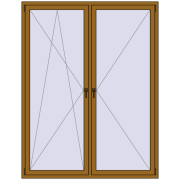 REHAU ENERGY-SAVING SYNEGO MD 1700x2200 mm LIGHT_OAK two-sided