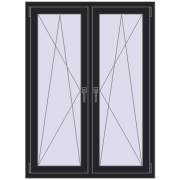 REHAU ENERGY-SAVING SYNEGO MD 1050x1430 mm BLACK_ULTI-MATT dwustronny REHAU ENERGY-SAVING SYNEGO MD 1050x1430 mm BLACK_ULTI-MATT dwustronny