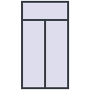 Okna skrzydłowe 1230x2260 mm KORSA BRILLANT DESIGN