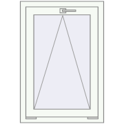 REHAU OPTIMUM EURO-DESIGN 70 630x940 mm RAL 9016 Traffic white two-sided