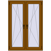 Okna skrzydłowe 1035x1460 mm REHAU ENERGY-SAVING SYNEGO MD GOLDEN OAK dwustronny