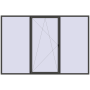 REHAU ENERGY-SAVING SYNEGO MD 3600x2400 mm BASALT_GREY two-sided