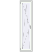 REHAU OPTIMUM EURO-DESIGN 70 500x2000 mm GOLDEN OAK external