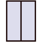 REHAU ENERGY-SAVING SYNEGO MD 1200x1650 mm CHOCOLATE_BROWN two-sided