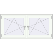 REHAU ENERGY-SAVING SYNEGO MD 1500x700 mm ANTHRACITE_GREY_STRUKTURAL external
