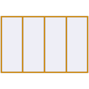 ALU STANDARD 72 3850x2500 mm RAL 1006 Maize yellow two-sided