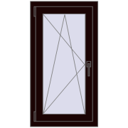 REHAU OPTIMUM EURO-DESIGN 70 540x1000 mm CHOCOLATE_BROWN two-sided