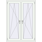 REHAU ENERGY-SAVING SYNEGO MD 1005x1430 mm ANTHRACITE_GREY_STRUKTURAL zewnętrzny