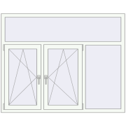 KORSA ENERGY-SAVING REHAU SYNEGO MD 1655x1325 mm