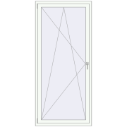 REHAU BRILLANT DESIGN 1000x2100 mm RAL 9016 Traffic white two-sided
