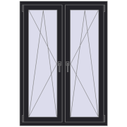REHAU ENERGY-SAVING SYNEGO MD 1035x1445 mm BLACK_ULTI-MATT dwustronny