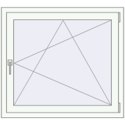EPSILON OPTIMA 1000x900 mm RAL 9016 Traffic white dwustronny