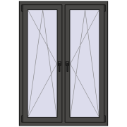 REHAU ENERGY-SAVING SYNEGO MD 1050x1475 mm BASALT_GREY dwustronny REHAU ENERGY-SAVING SYNEGO MD 1050x1475 mm BASALT_GREY dwustronny