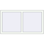 REHAU OPTIMUM EURO-DESIGN 70 1190x650 mm RAL 9016 Traffic white two-sided