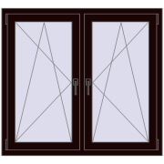 REHAU ENERGY-SAVING SYNEGO MD 1200x1100 mm CHOCOLATE_BROWN dwustronny REHAU ENERGY-SAVING SYNEGO MD 1200x1100 mm CHOCOLATE_BROWN dwustronny