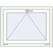 Okna skrzydłowe 900x650 mm REHAU OPTIMUM EURO-DESIGN 70 RAL 9016 Traffic white dwustronny