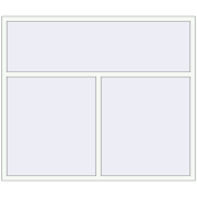 REHAU BRILLANT DESIGN 2000x1700 mm RAL 9016 Traffic white two-sided