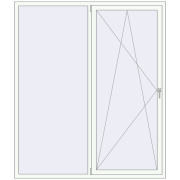 REHAU OPTIMUM EURO-DESIGN 70 1800x2100 mm GOLDEN OAK external