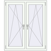 REHAU ENERGY-SAVING SYNEGO MD 1080x1235 mm DARK_OAK zewnętrzny