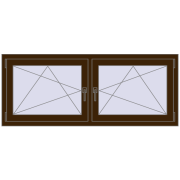 REHAU ENERGY-SAVING SYNEGO MD 1575x635 mm DARK_OAK dwustronny REHAU ENERGY-SAVING SYNEGO MD 1575x635 mm DARK_OAK dwustronny