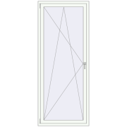 REHAU ENERGY-SAVING SYNEGO MD 900x2200 mm RAL 9016 Traffic white two-sided