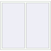 Okna skrzydłowe 1600x1500 mm ALU STANDARD 72 RAL 9016 Traffic white dwustronny