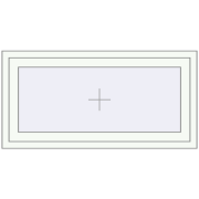 REHAU OPTIMUM EURO-DESIGN 70 1200x600 mm WALNUT external