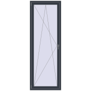 REHAU ENERGY-SAVING SYNEGO MD 800x2300 mm ANTHRACITE_GREY_STRUKTURAL two-sided